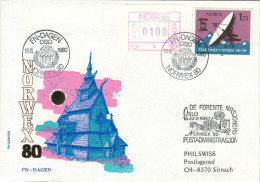 Oslo 1980 Telekommunikation ATM - Storia Postale