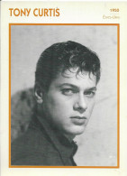 AUTRES COLLECTIONS CINEMA FILMOGRAPHIE PHOTO FICHE TONY CURTIS ETATS-UNIS 1950 - Fotos