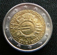 Germany - Allemagne - Duitsland   2 EURO 2012 J   10 Years Euro      Speciale Uitgave - Commemorative - Germany