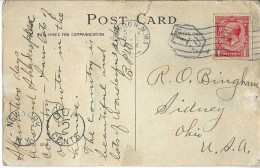 Postzegels > Europa > Groot-Brittannië > 1902-1951 Koningen > 1936-1937 Edward VIII >kaart Met 1 Postzegel  (16844) - Brieven En Documenten