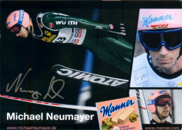 2) Autogramm AK Skispringer Michael Neumayer Bad Reichenhall Berchtesgaden Fischen Im Allgäu DSV Ski Jumping Olympia - Autographes