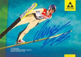 1) Autogramm Fischer-AK Skispringer Thomas Morgenstern Olympiasieger Spittal Kärnten ÖSV FIS Österreich Austria Autriche - Autographes