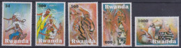Rwanda COB 1419/23 Inheemse Kunst-Art Indigene MNH-postfris-neuf - Unused Stamps