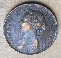 1884 Great Britain Bronze Coin 1/2 Penny,KM#754,7267 - Andere & Zonder Classificatie