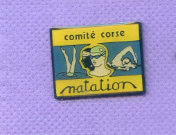 Rare Pins Natation Comite Corse Tete De Maur I257 - Natation