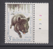 COB 1733-V ** Neuf Sans Charnière Point Rouge Sur Le I De Belgie - 1961-1990