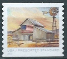 VEREINIGTE STAATEN ETATS UNIS USA 2022 FLAGS ON BARNS: IN SUMMER USED SN 5687 MI  YT 5521 - Used Stamps