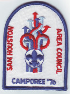 B 30 - 17 USA Scout Badge - Sam Huston Area Council, JAMBOREE - 1976 - Scoutisme