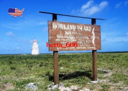 United States Howland Island Wildlife Refuge Sign New Postcard - Sonstige & Ohne Zuordnung
