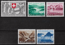 SUISSE - N° 521 A 525 - NEUF** MNH - Neufs