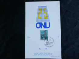 1970 1549 FDC Echophil Card N°1708 :  "UNO" - 1961-1970