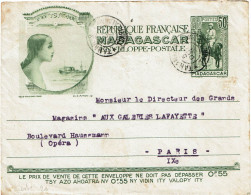 CTN85E - MADAGASCAR ENVELOPPE N°19 TANANARIVE / PARIS 5/10/1939 - Cartas & Documentos