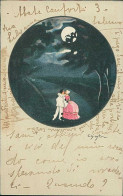 CHIOSTRI SIGNED 1920s POSTCARD - COUPLE & PIERROT - EDIT BALLERINI & FRATINI - N.180 (5604) - Chiostri, Carlo