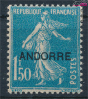 Andorra - Französische Post 18 Mit Falz 1931 Aufdruckausgabe (10368743 - Unused Stamps