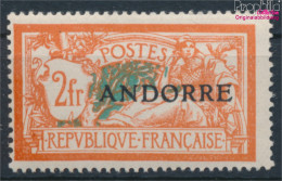 Andorra - Französische Post 19 Mit Falz 1931 Aufdruckausgabe (10368742 - Nuovi