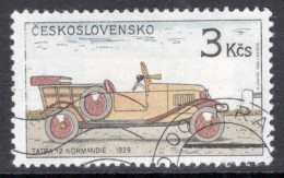 Czechoslovakia 1988 Single Stamp To Celebrate Historic Motor Cars In Fine Used - Gebraucht