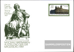 DDR P103 Official Postcard Gefälligkeitsgestempelt Used 1989 Postal Museum - Postkaarten - Gebruikt