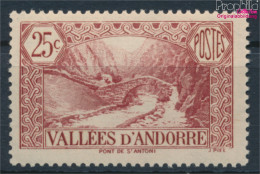 Andorra - Französische Post 56 Postfrisch 1937 Landschaften (10368412 - Neufs