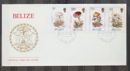 Belize 930-933 Gestempelt Als FDC / Pilze #GC399 - Belize (1973-...)