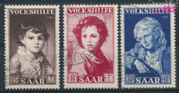 Saarland 338-340 (kompl.Ausg.) Gestempelt 1952 Volkshilfe: Gemälde (III) (10377615 - Used Stamps