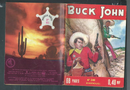 Bd " Buck John   " Bimensuel N° 240 " Enquete A Fuego "      , DL  N° 40  1954 - BE-   BUC 0104 - Small Size