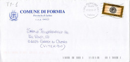 Stemma Comune Di Formia (Provincia Di Latina) Su Busta Tipo 1 Anno 2009 - Covers