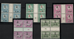 Tunisie - 5 Blocs Avec Millésimes 1923   N ° 97 +81/84 Neufs - Neufs