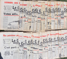 Journaux (hebdomadaire Politique) Le Canard Enchaîné De Février à Décembre 1972 - Lot De 37 Numéros - 1950 - Heute