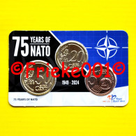 Nederland - Pays-Bas - 5 Cent,20 Cent En 50 Cent 2024 In Blister.(75 Jaar Nato) - Pays-Bas