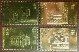 Hong Kong 1985 Historic Buildings Gold Foil MNH Scarce! - Ongebruikt