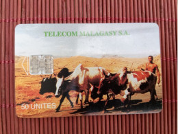 Phonecard 50 Units Used  Rare - Madagascar