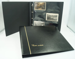 CLASSEUR ALBUM SAFE NOIR + 25 FEUILLES FOND NOIR POUR 300 CARTES POSTALES ANCIENNES OU MODERNE - 12 CASES - Unclassified