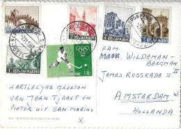 Postzegels > Europa > San Marino > 1940-59 > Kaart Uit 1951 Met 616900a Postzegels (16990) - Covers & Documents