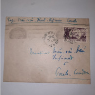 03K6 TRES RARE - ANCIENNE LETTRE ENVELOPPE INDOCHINE 1945 VERS BAGNE POULO CONDORE - Autres - Asie