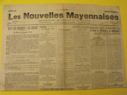 Les Nouvelles Mayennaises  N° 100 Du 1er Septembre 1946. Mayenne Laval. Lhuissier Fermage Metayage - Pays De Loire