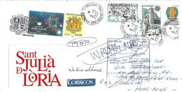 Letter To HONG-KONG, During COVID-19 Confinement, From Andorra, Return To Sender .  2 Pics  Front & Back Cover - Covers & Documents