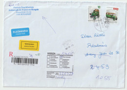 7743 2022 Lettre Cover HONGRIE MAGYARORSZAG Recommandé Registered Code Barre BUDAPEST NPAI RTS RETURN TO SENDER - Covers & Documents