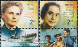 Israel 2646-2647 Mit Tab (kompl.Ausg.) Postfrisch 2018 Pionierinnen - Neufs (avec Tabs)