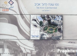 Israel Block76 (kompl.Ausg.) Postfrisch 2007 100 Jahre Tel Aviv - Neufs (sans Tabs)