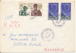 France Registered Cover Sent To Bulgaria 5-10-1970 - Briefe U. Dokumente