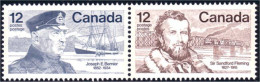 (C07-39ab) Canada Fleming Bernier Se-tenant MNH ** Neuf SC - Otros & Sin Clasificación