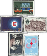 Luxemburg 773,774,775-776,778 (kompl.Ausg.) Postfrisch 1968 Mondorf, Messe, SOS, Rotes Kreuz - Ungebraucht