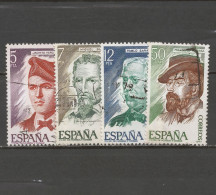 ESPAÑA 1977—Serie: Personajes 2398-2401, Yt 2037-40, Mi 2284/87—Timbres Oblitérés (o) Used Stamps - Oblitérés