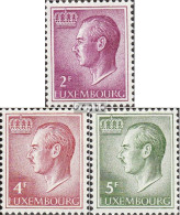 Luxemburg 727yb,829yb-830yb Floureszierendes Papier Postfrisch 1966 Jean - Neufs