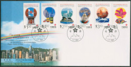Hongkong 1998 Verkehrsmittel 820/25 FDC (X99257) - Lettres & Documents