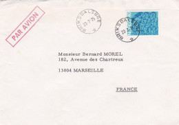 Norvège-1975-lettre De BRIKDALSBRE  Pour MARSEILLE-13 -tp FNs KINNEAR  Seul Sur Lettre....cachet  23-7-75 " - Lettres & Documents
