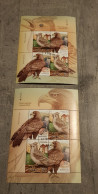 BIRDS ROMANIA EUROPA NATIONAL BIRDS 2 MINIATURE SHEETS I+II  CTO-USED - Used Stamps