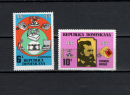 Dominican Republic 1976 Space, Telephone Centenary Set Of 2 MNH - Nordamerika