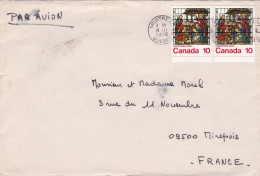 CANADA-1976--lettre MONTREAL Pour MIREPOIX-09 (France) -Paire De Timbres NOEL Sur Lettre-cachet  14-XII-1976 - Covers & Documents
