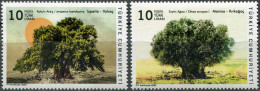 TURKEY - 2023 - SET OF 2 STAMPS MNH ** - Monumental Trees - Neufs